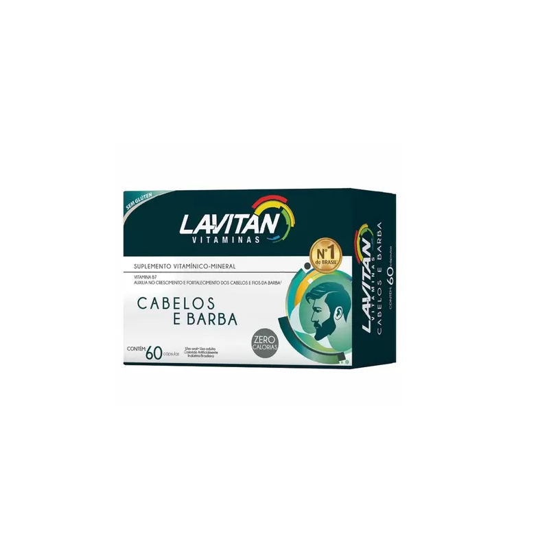 LAVITAN CABELO E BARBA COM 60 CAPSULAS 
