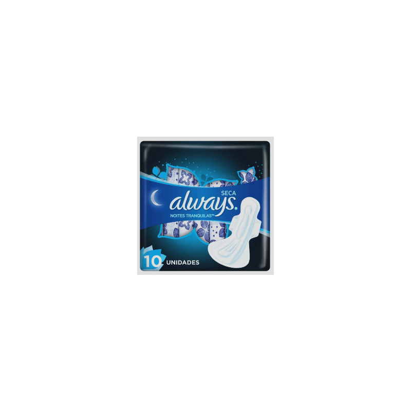 ABSORVENTE ALWAYS NOTURNO NOITES TRANQUILAS T.HIPER COM 10UN