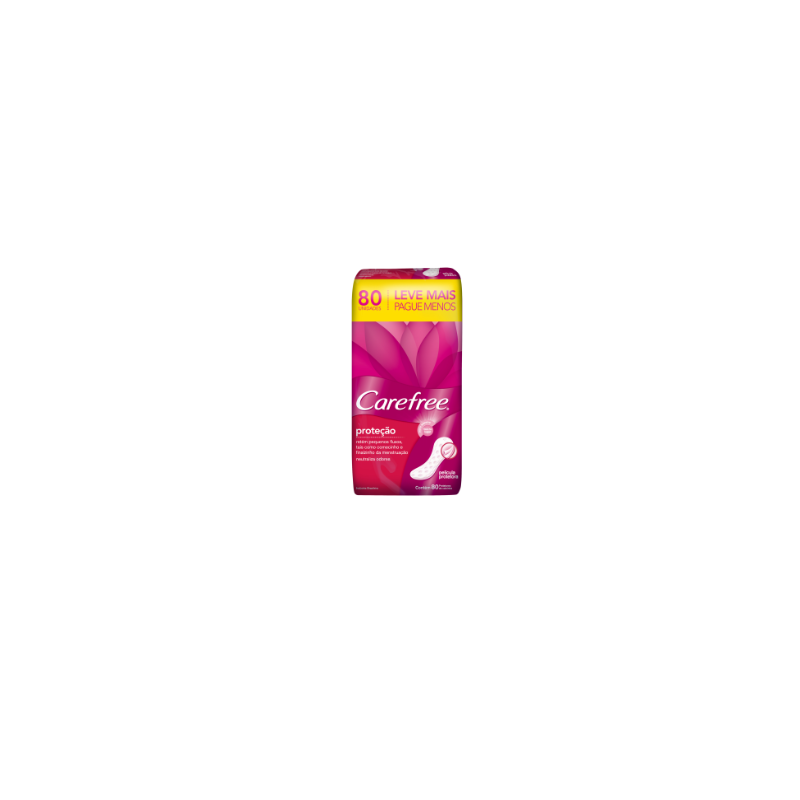 ABSORVENTE CAREFREE ORIGINAL COM PERFUME LEVE 80 PAGUE 60