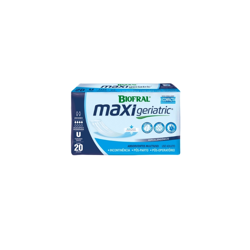 ABSORVENTE GERIATRICO BIOFRAL MAXI UNISSEX L20P17UN