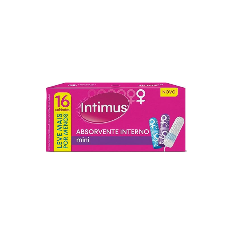 ABSORVENTE INTERNO INTIMUS MINI LEVE 16PAGUE 15 UNIDADES