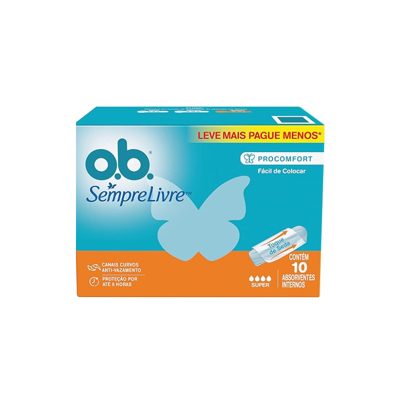 ABSORVENTE OB ORIGINAL SUPER COM 10 UNIDADES