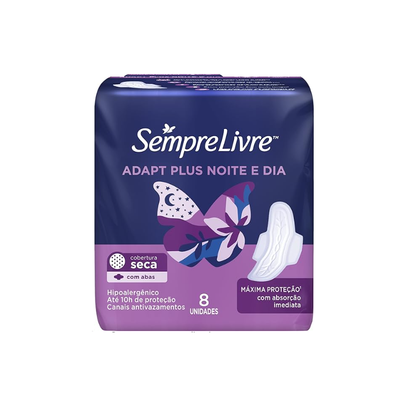 ABSORVENTE SEMPRE LIVRE NOTURNO COM ABAS SECA