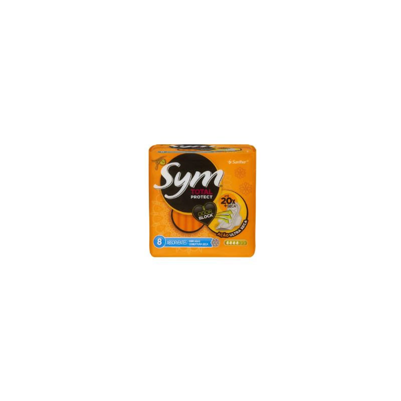 ABSORVENTE SYM TOTAL PROTECT COM ABAS L8P7