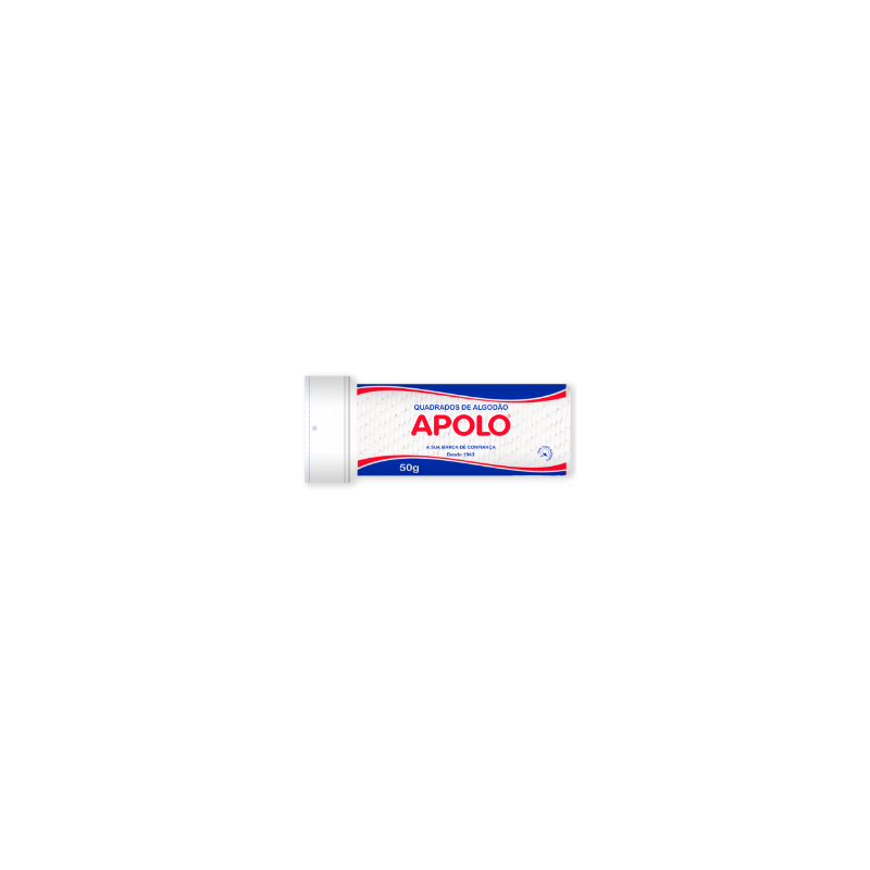 ALGODAO APOLO QUADRADO FACIAL ZIPLOCK 50G
