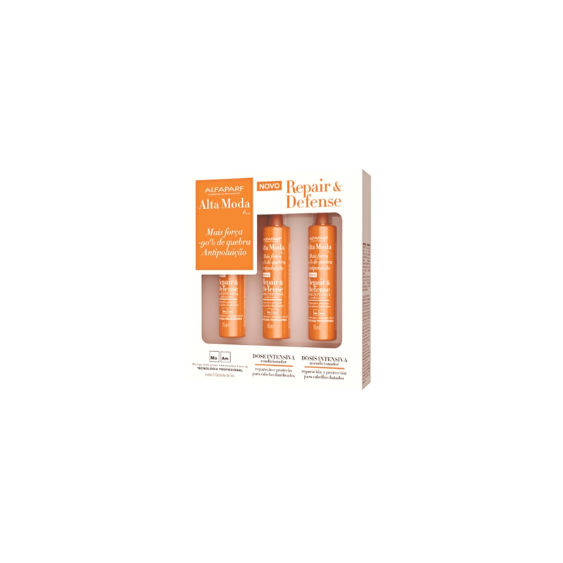 AMPOLA ALTA MODA REPAIR & DEFENSE COM 3 UNIDADES 15ML CADA 