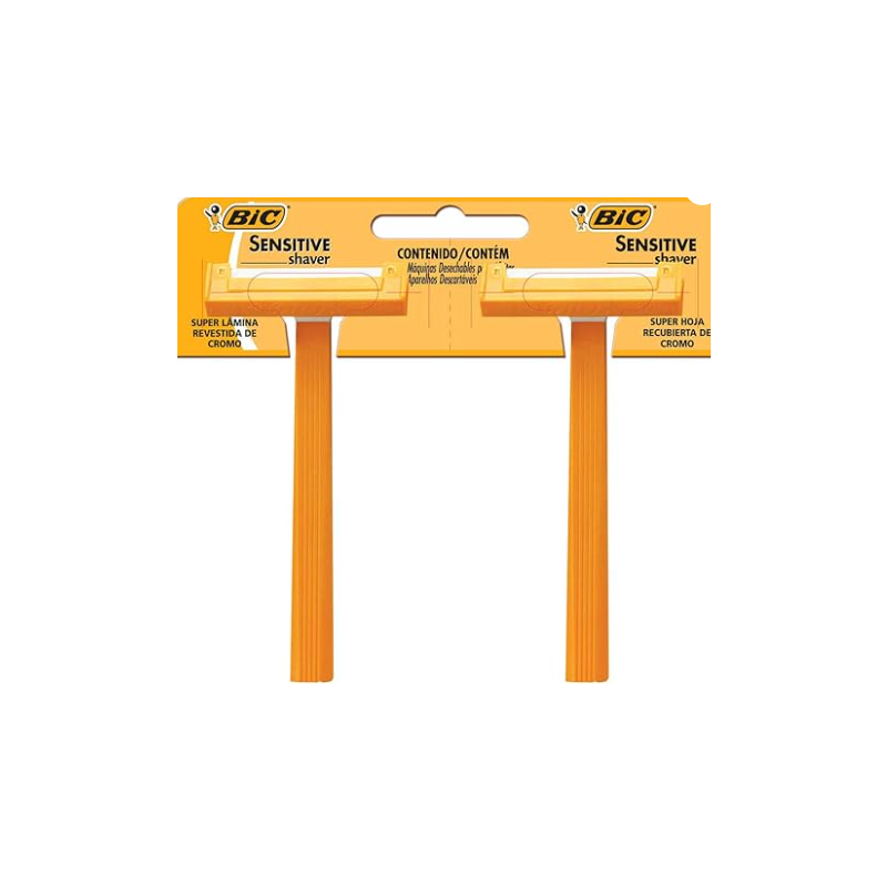 APARELHO DE BARBEAR BIC SENSITIVE COM 2 UNIDADES