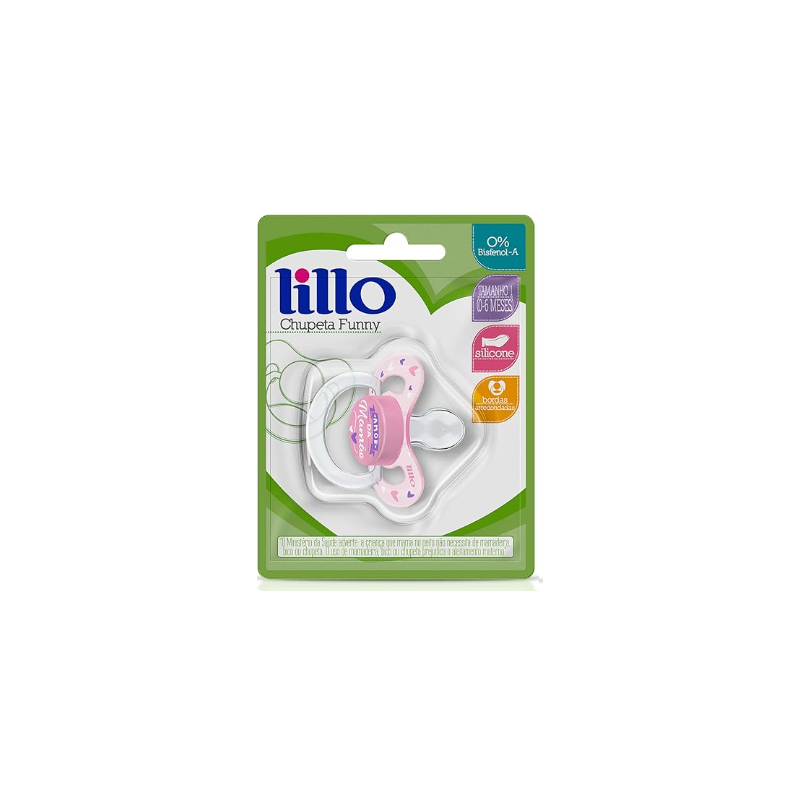 CHUPETA FUNNY AMOR ROSA TAMANHO 1