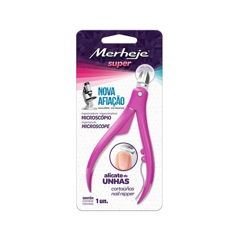 ALICATE PARA UNHAS SUPER PINK MERHEJE