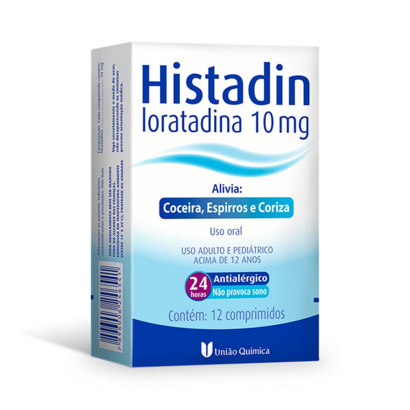 HISTADIN 10MG COM 12 COMPRIMIDOS-UNIAOQUIMICA-