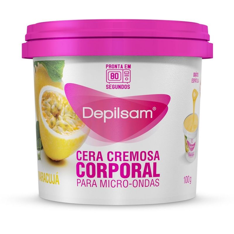 CERA DEPILATÓRIA DEPILSAM MARACUJÁ CREMOSA DE MICRO-ONDAS 10