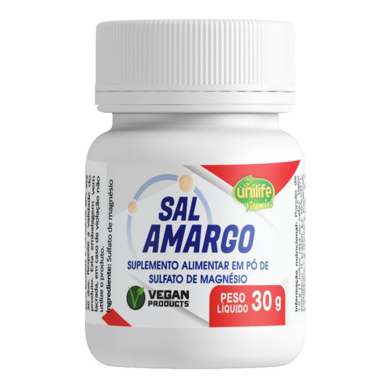 SAL AMARGO EM PO COM 30 GRAMAS UNILIFE
