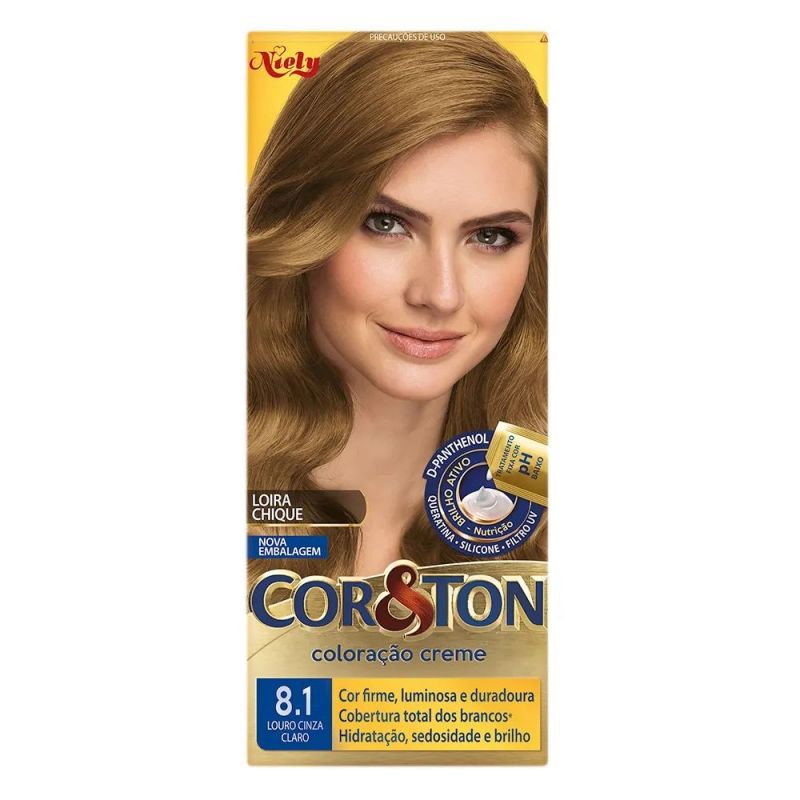 TINTURA COR&TON LOURO CINZA 8.1