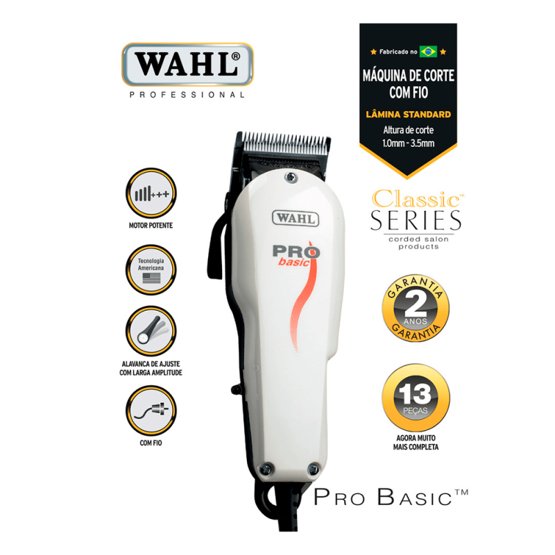 MÁQUINA DE CORTA CABELO WAHL PRO BASIC 127V