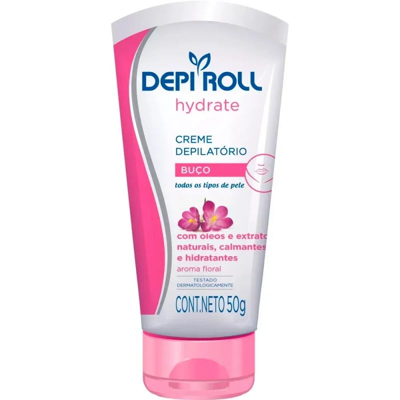CREME DEPILATÓRIO DEPI ROLL FLORAL BUÇO  50G