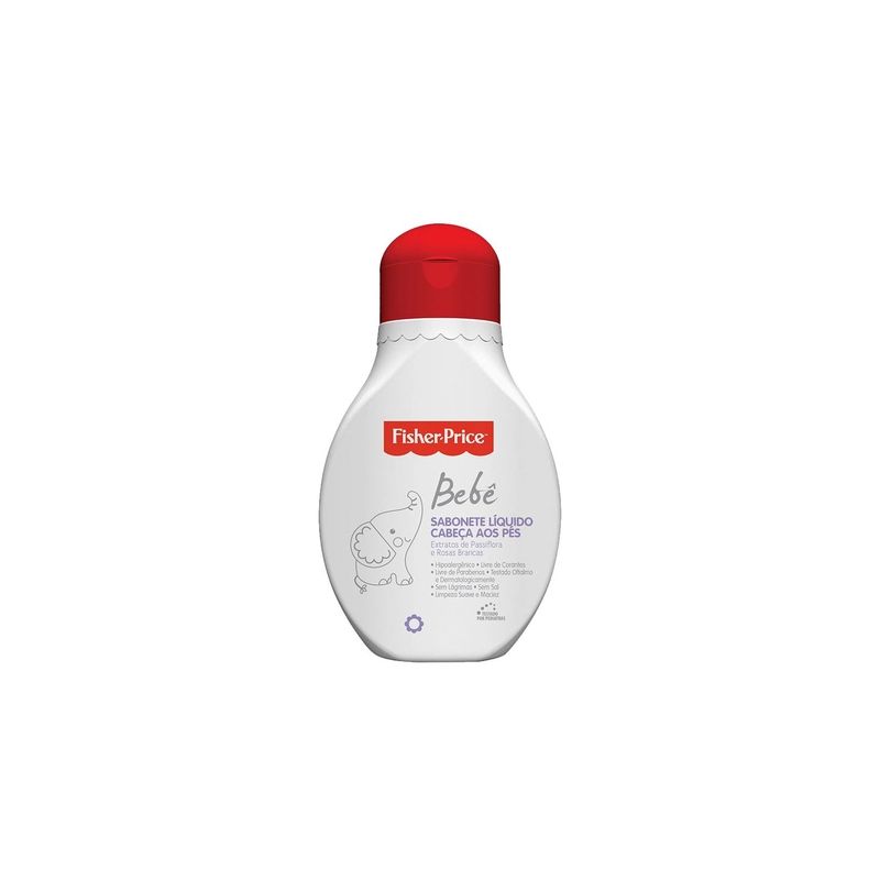 SABONETE LÍQUIDO FISHER PRICE BEBÊ CABEÇA AOS PÉS 200ML