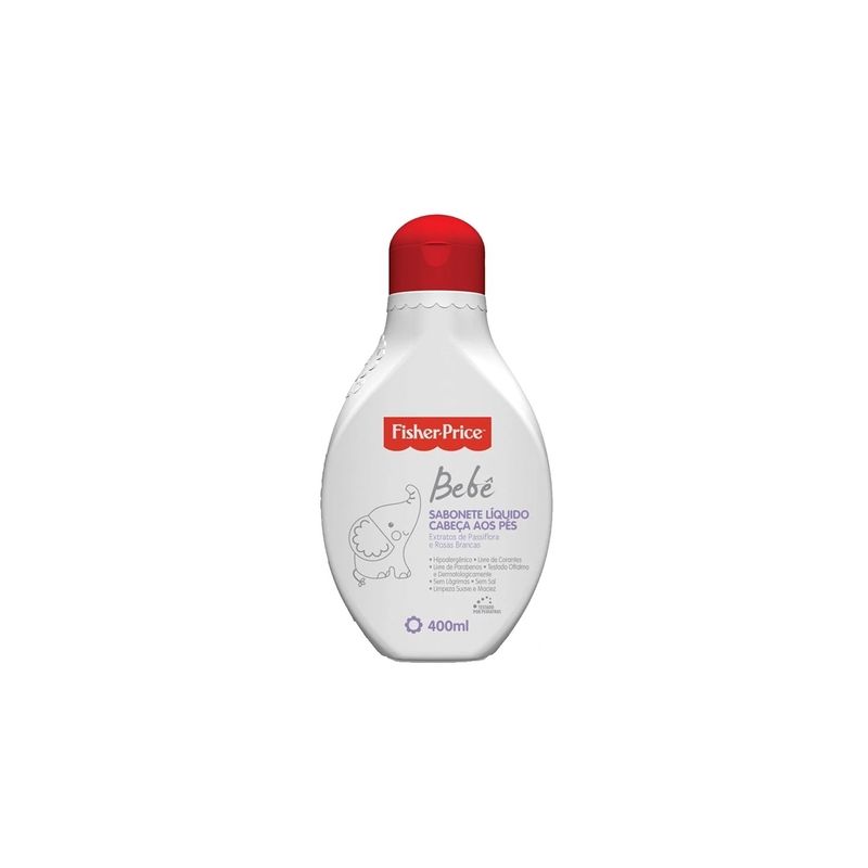 SABONETE LÍQUIDO FISHER PRICE BEBÊ CABEÇA AOS PÉS 400ML
