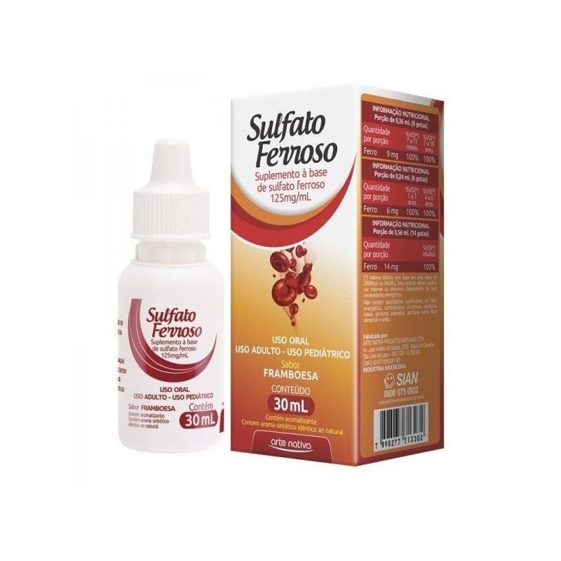SULFATO FERROSO 125MG GOTAS 30ML 