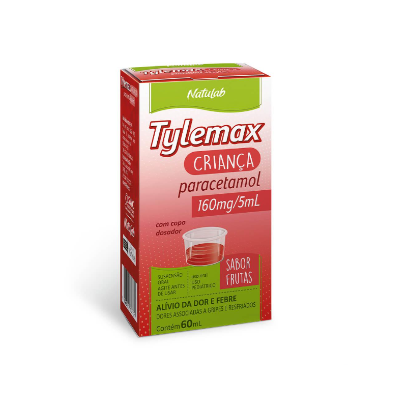 TYLEMAX CRIANCA 160MG/5ML 60 ML FRUTAS