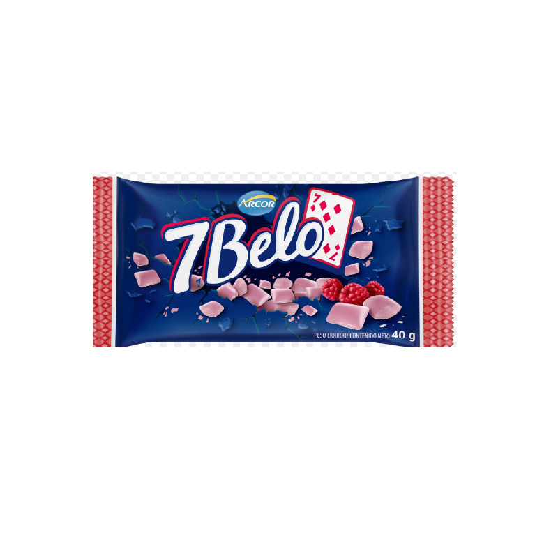 7 BELO BALA  MASTIGAVEL SABOR FRAMBOESA 40G