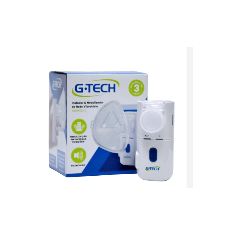 INALADOR E NEBULIZADOR PORTATIL NEBMESH 2 REDE VIBRAT GTECH