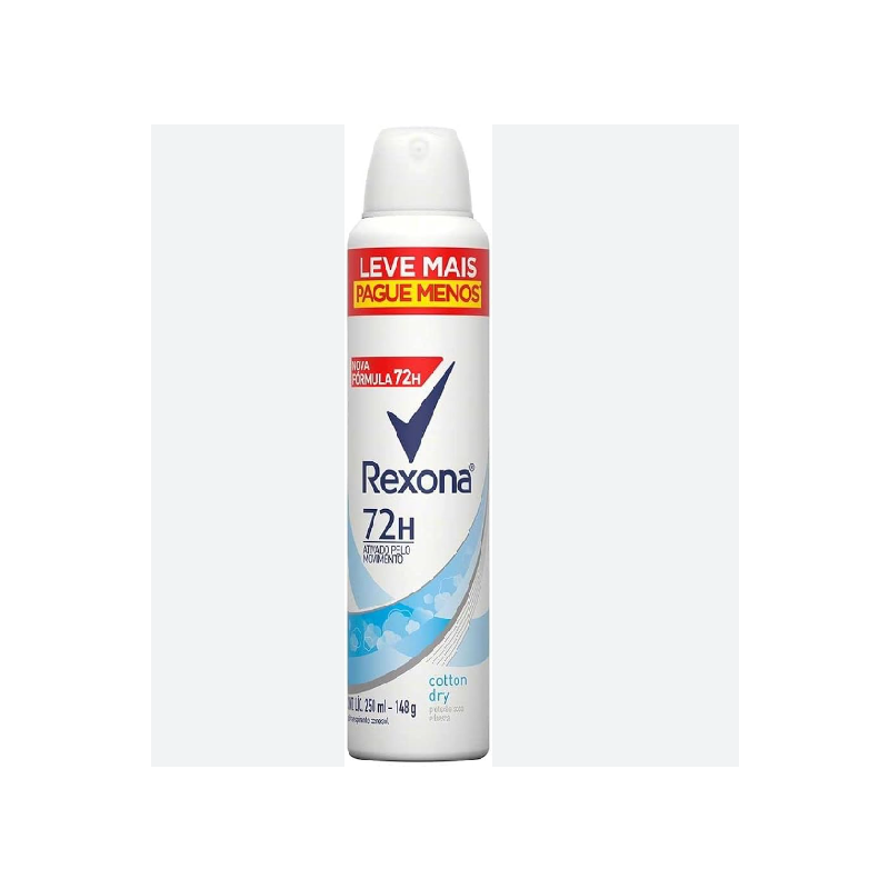 DESODORANTE AEROSOL REXONA ANTITRANSPIRANTE COTTON DRY 250M
