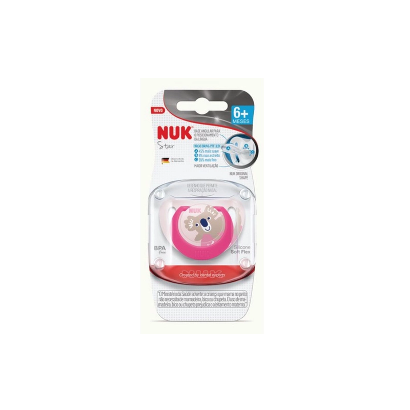 CHUPETA NUK STAR GIRL SILICONE S2 7344- 2 G