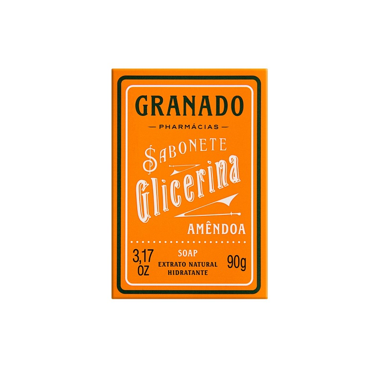 SABONETE GRANADO GLICERINA AMENDOAS COM 90 GRAMAS