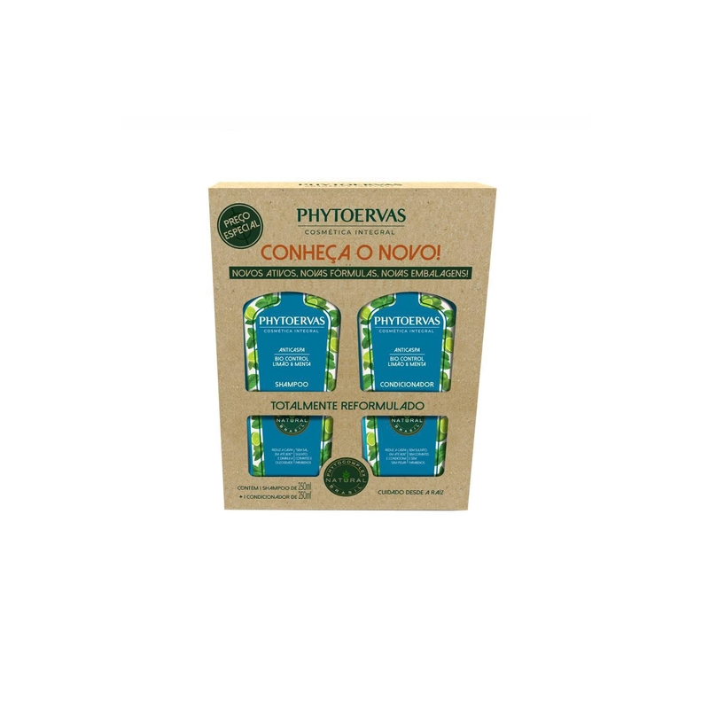 KIT SHAMPOO E CONDICIONADOR PHYTHOERVAS ANTICASPA