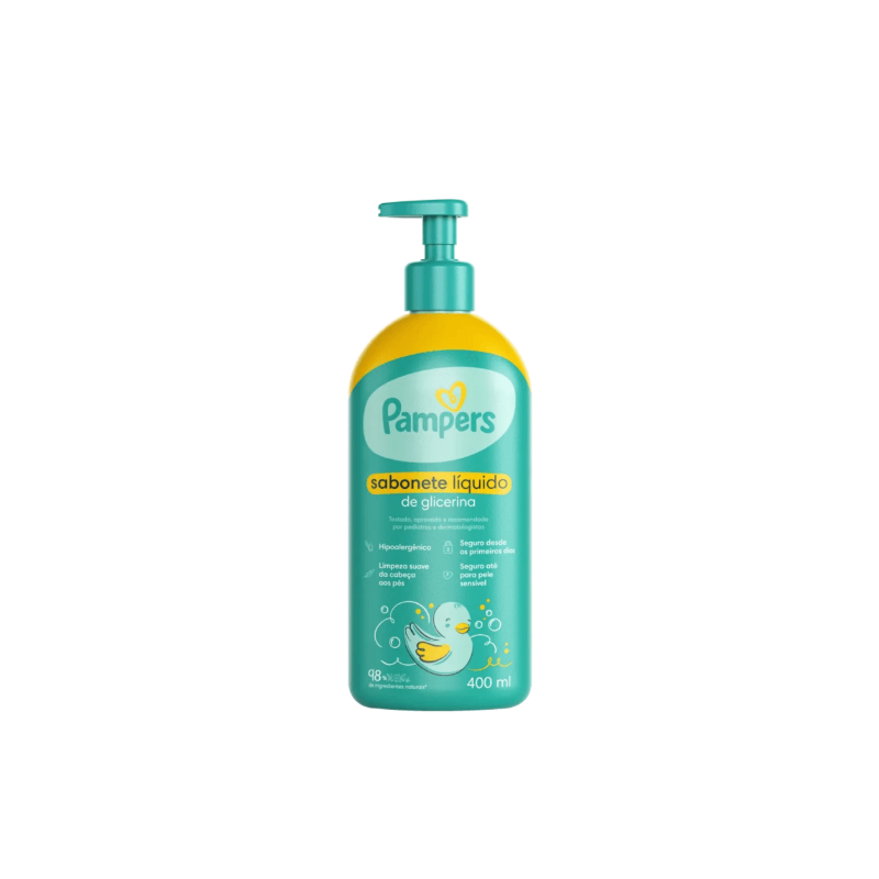 SABONETE PAMPERS  LIQUIDO CORPO GLICERINA COM 400ML