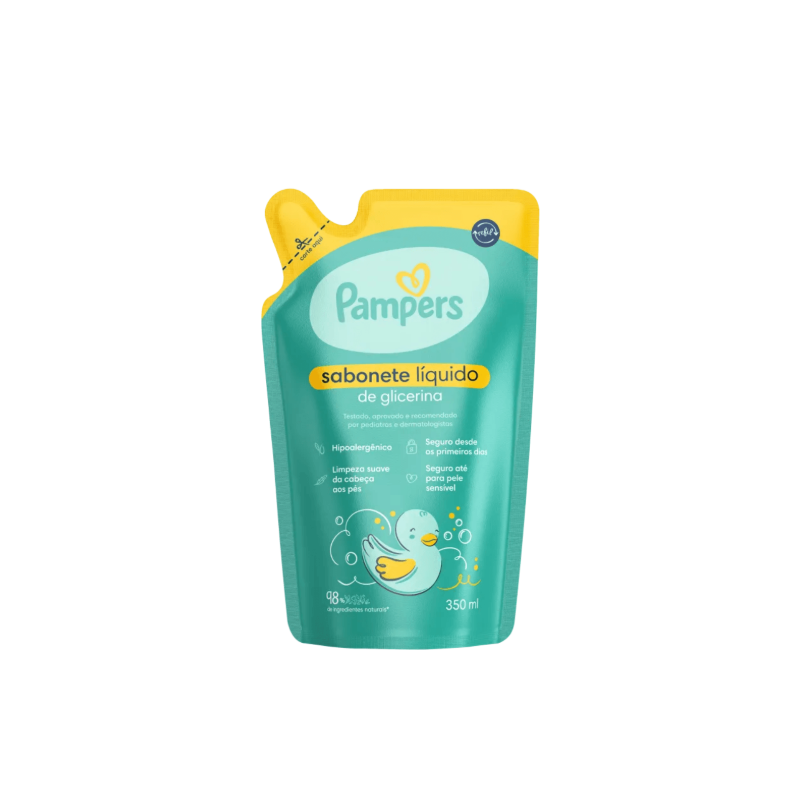 SABONETE PAMPERS REFIL  LIQUIDO GLICERINA COM 350ML