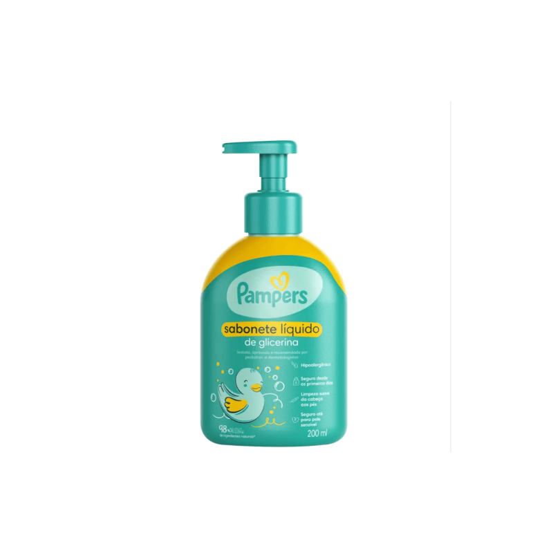 SABONETE PAMPERS  LIQUIDO CORPO GLICERINA 200ML