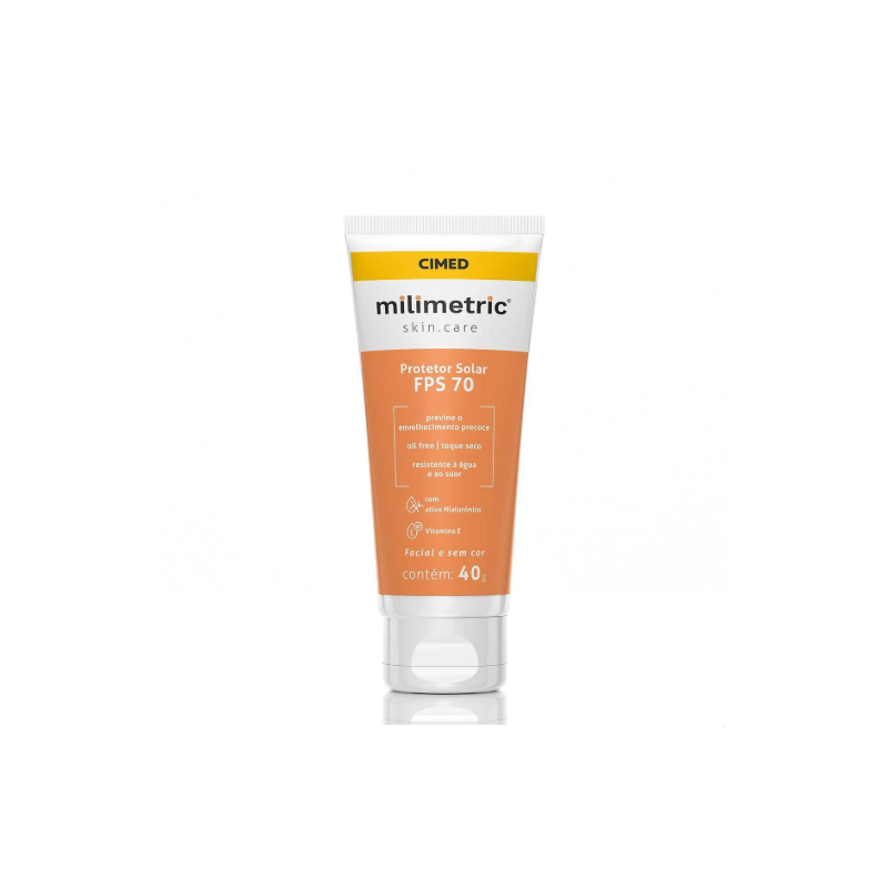 PROTETOR SOLAR MILIMETRIC SKIN CARE FPS70 COM 40G
