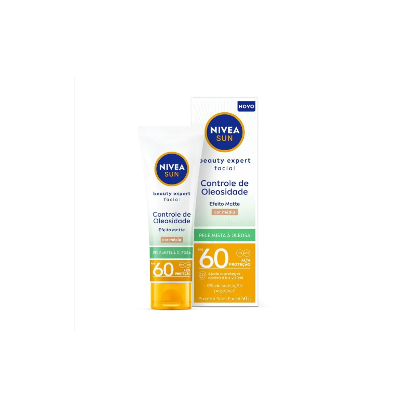PROTETOR SOLAR FACIAL NIVEA SUN BEAUTY CONTROLE DE OLEOSIDAD