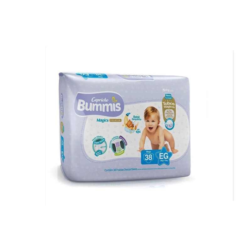 FRALDA CAPRICHO BUMMIS EG 38 UNIDADES