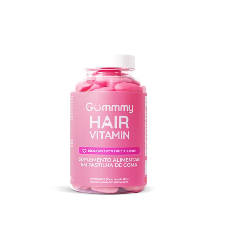 GUMMY  HAIR VITAMIN CABELOS E UNHAS COM 60 UNIDADES