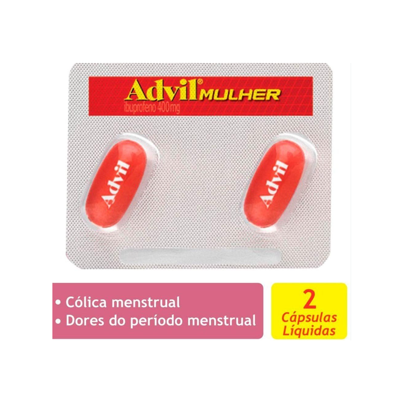 ADVIL 400MG MULHER COM 2 CÁPSULAS