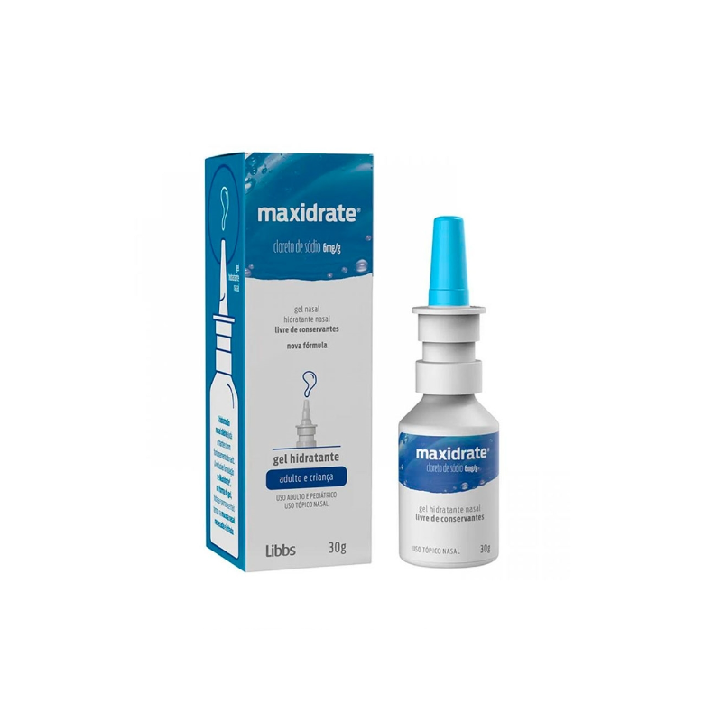 MAXIDRATE GEL NASAL 6,0MG/G COM 30 GRAMAS