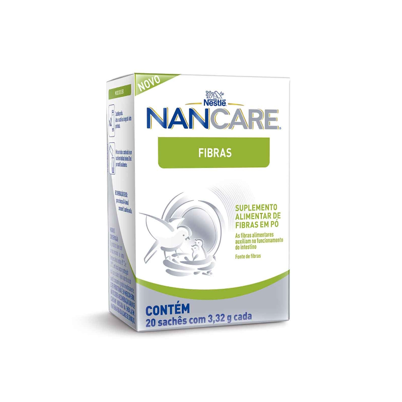 NANCARE FIBRAS COM 20 SACHÊS DE 3,32G CADA