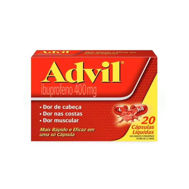 ADVIL 400MG COM 20 CÁPSULAS