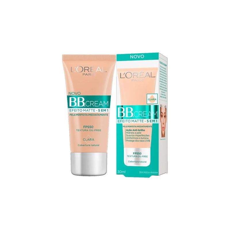 B.B. CREAM 5 EM 1 FPS50 COR CLARA L'OREAL 30ML