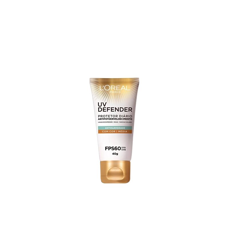 LOREAL UV DEFENDER FPS60 ANTIOLEOSIDADE C/ MÉDIA 40G