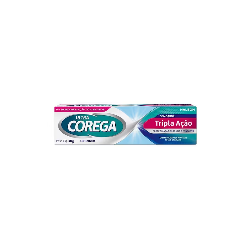 CREME FIXADOR DE DENTADURA COREGA ULTRA TRIPLA ACAO 40G