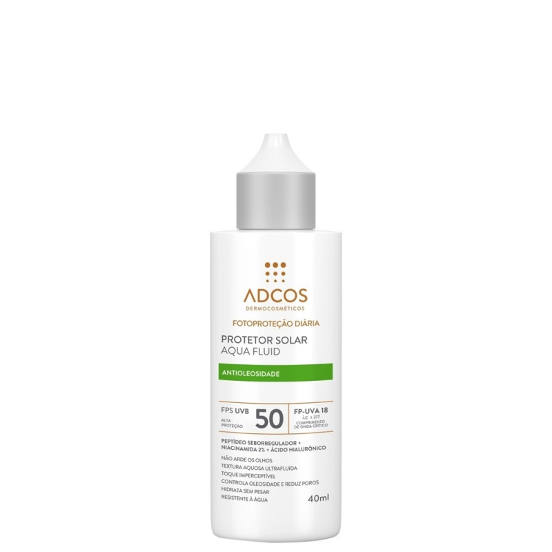 PROTETOR SOLAR ADCOS AQUA FLUID ANTIOLEOSIDADE SEM COR 40ML