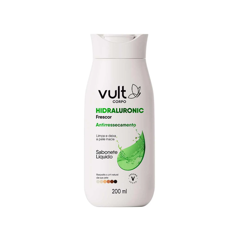 SABONETE LIQUIDO CORPORAL VULT HIDRALURONIC FRESCOR 200ML