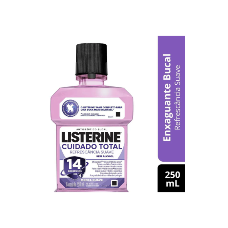 ENXAGUANTE BUCAL LISTERINE CUIDADO TOTAL 250ML