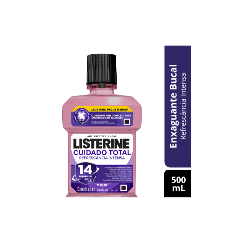 ENXAGUANTE BUCAL LISTERINE CUIDADO TOTAL 500ML