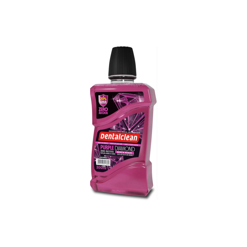 ENXAGUANTE BUCAL ZERO ALCOOL MENTA DENTALCLEAN 300ML 