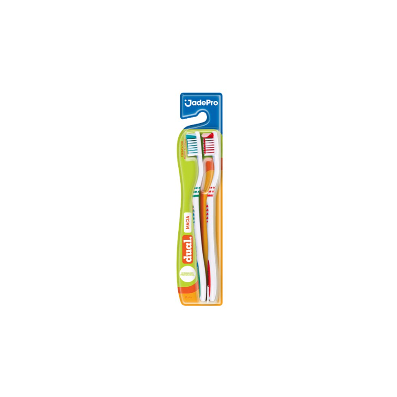 ESCOVA DENTAL  DUAL MACIA COM 2 UNIDADES