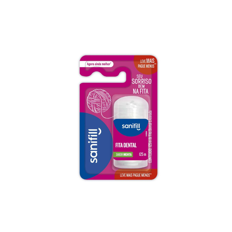 FITA DENTAL SANIFILL CLASSICO 125M LEVE MASI PAGUE MENOS 